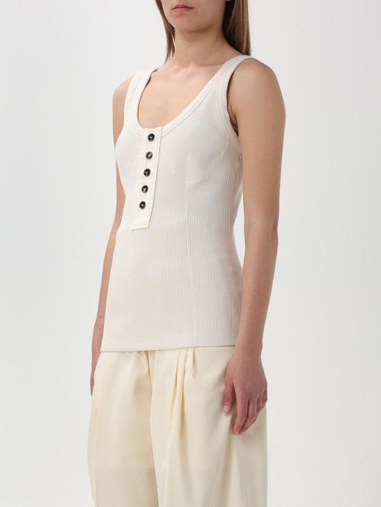  보테가베네타 민소매 티셔츠 779198V3Z60 9028 Yellow Cream - BOTTEGA VENETA