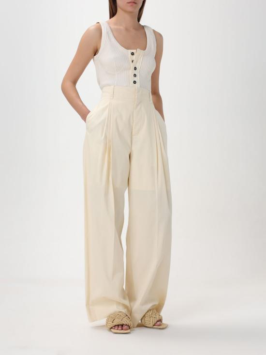  보테가베네타 민소매 티셔츠 779198V3Z60 9028 Yellow Cream - BOTTEGA VENETA