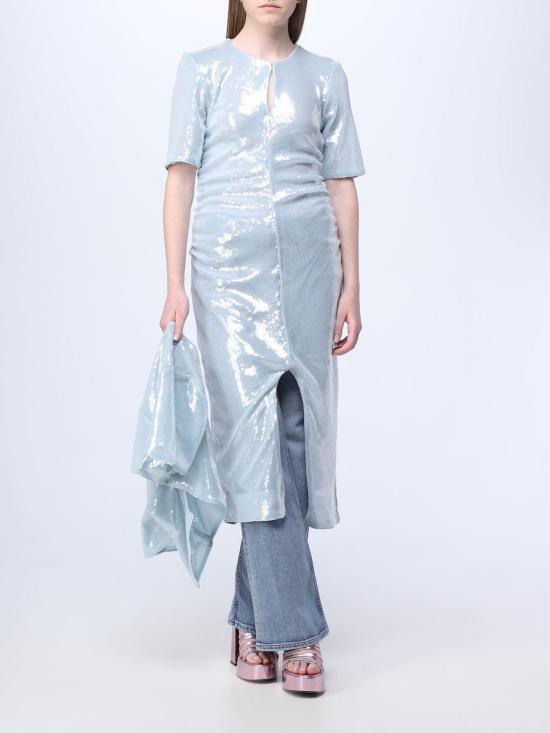  가니 롱 원피스 F7960 495 Ice - GANNI