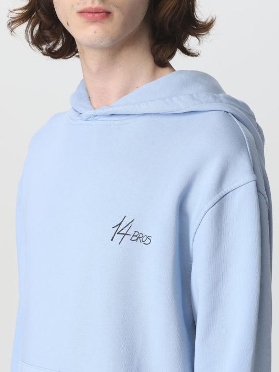  14 브로스 후드 티셔츠 14128A5127434 580 Gnawed Blue - 14 BROS