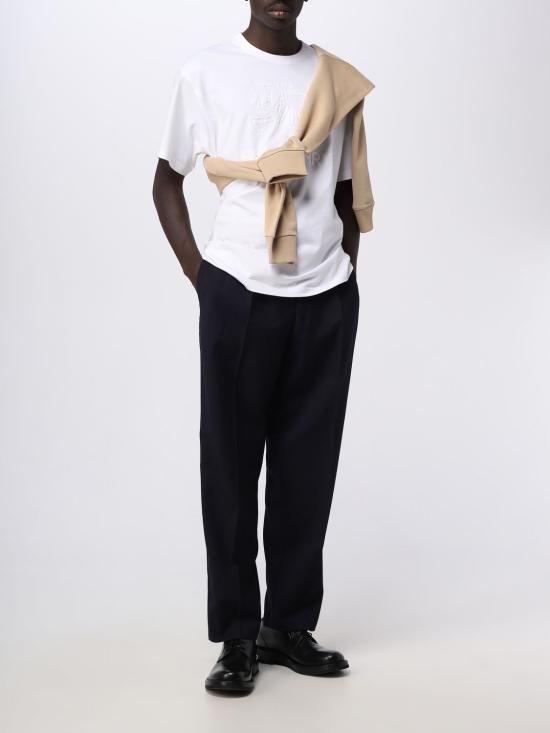 25FW 버버리 EKD 코튼 티셔츠 8072756 White - BURBERRY