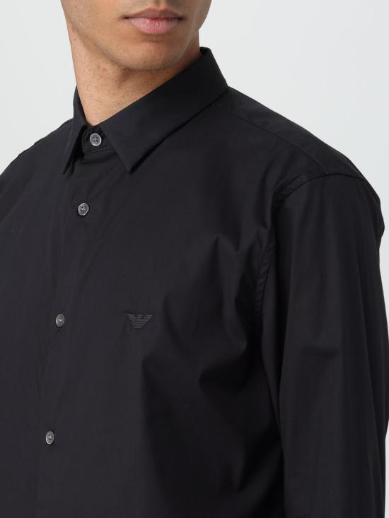25FW 엠포리오 아르마니 긴팔 셔츠 8N1C091NI9Z 0999 Black - EMPORIO ARMANI