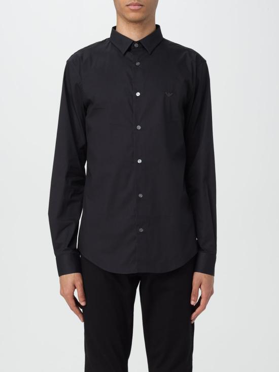25FW 엠포리오 아르마니 긴팔 셔츠 8N1C091NI9Z 0999 Black