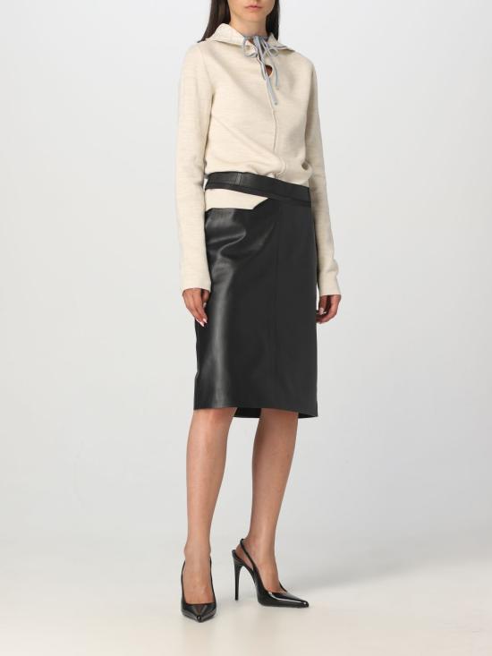 25FW 펜디 미디 스커트 FPD774AQ31 F0GME Black - FENDI