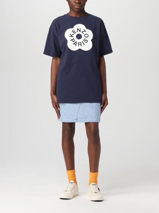  겐조 반팔 티셔츠 FD52TS0464SC 77 Blue - KENZO