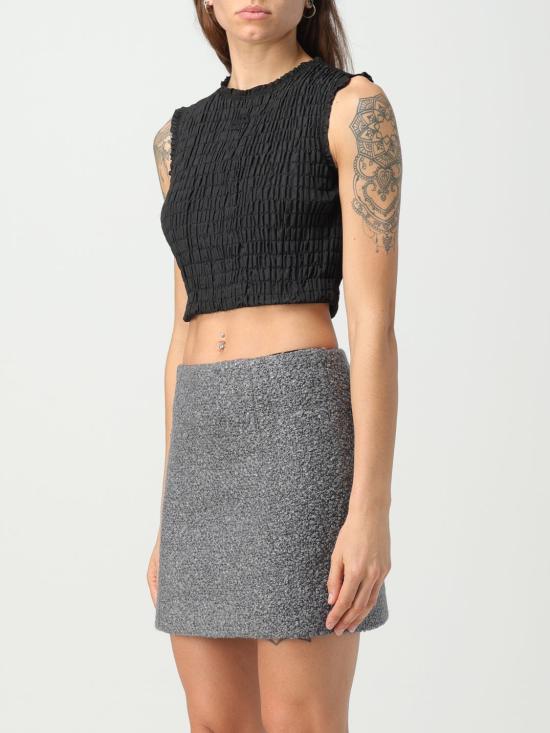  파투 민소매 티셔츠 TO0370011 999B Black - PATOU