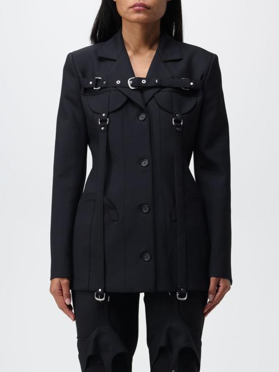 25FW 오프화이트 자켓 OWEF117F23FAB001 1000 Black