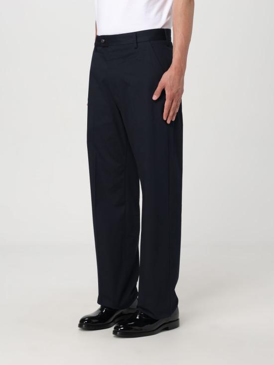25FW 알렉산더 맥퀸 스트레이트 팬츠 794744QSAA7 4100 Navy - ALEXANDER MCQUEEN