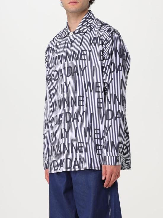  써네이 긴팔 셔츠 MRTWMSHR042 POP009 117F OFFWHITE NAVYBLUE White - SUNNEI