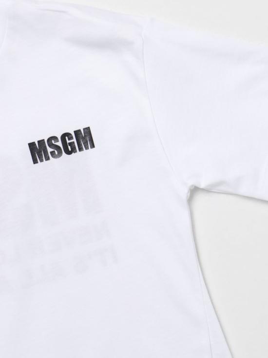 24SS [키즈] 엠에스지엠 원피스 S4MSJGDR031 001 White - MSGM