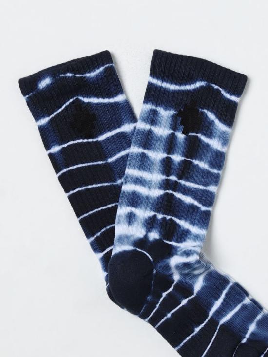 25FW [키즈] 마르셀로 불론 발목 양말 CBRA005S24KNI002 4501 Blue - MARCELO BURLON