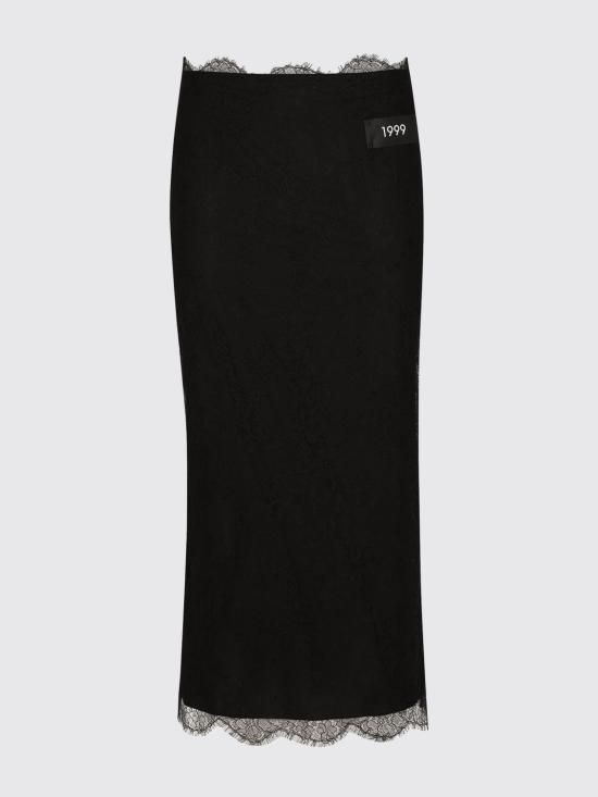 25FW 돌체앤가바나 롱 스커트 F4CRDTHLM9J N0000 Black