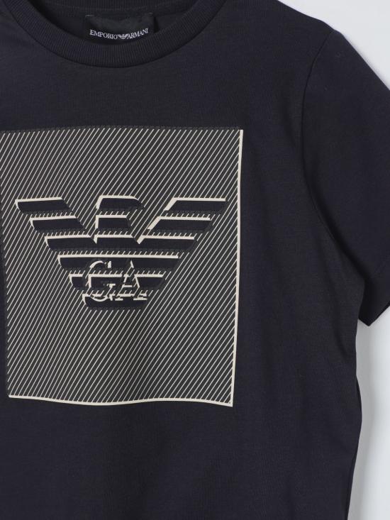 25FW [키즈] 엠포리오 아르마니 티셔츠 3D4TJR3J51Z 0920 Blue - EMPORIO ARMANI