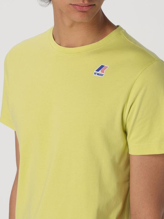  까웨 반팔 티셔츠 K007JE0 V31 Bottle Green - K-WAY