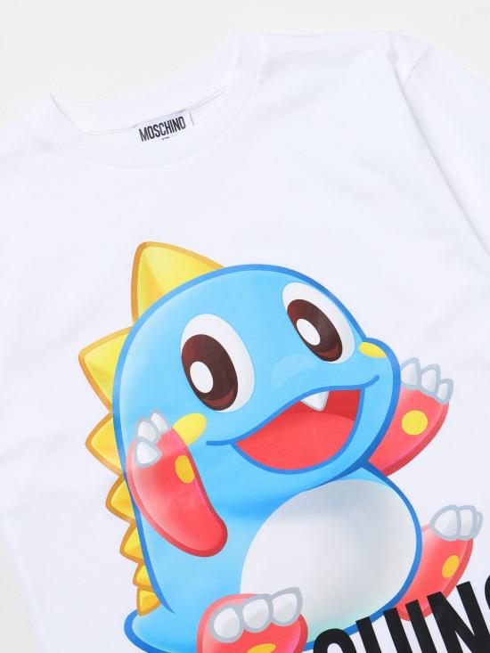  [키즈] 모스키노 티셔츠 HYM03RLAA02 10101 White - MOSCHINO