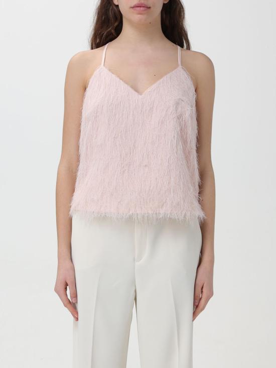  트윈세트 민소매 티셔츠 241TP2434 00178 Pink