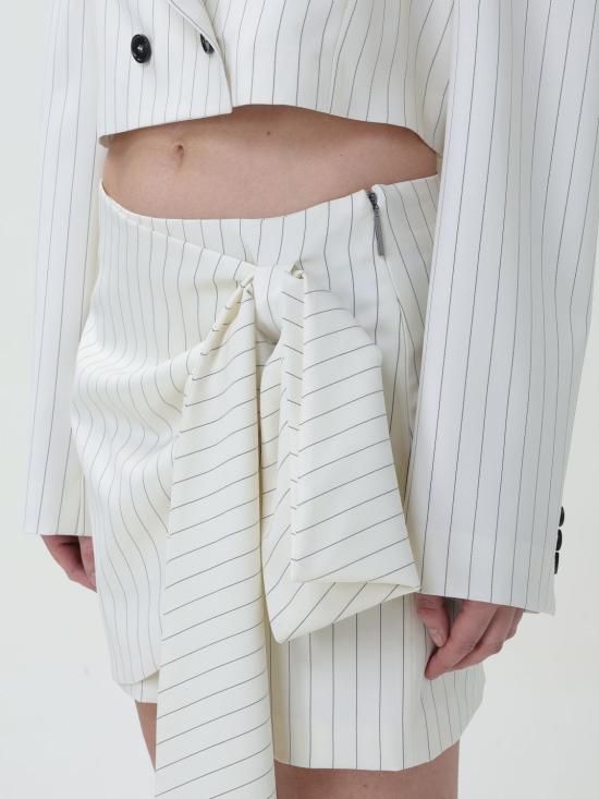  엠에스지엠 숏 스커트 3641MDD11247117 01 White - MSGM