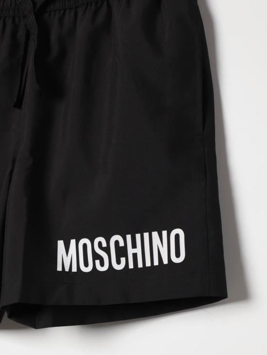  [키즈] 모스키노 스윔팬츠 HUL01FLKA02 60100 Black - MOSCHINO