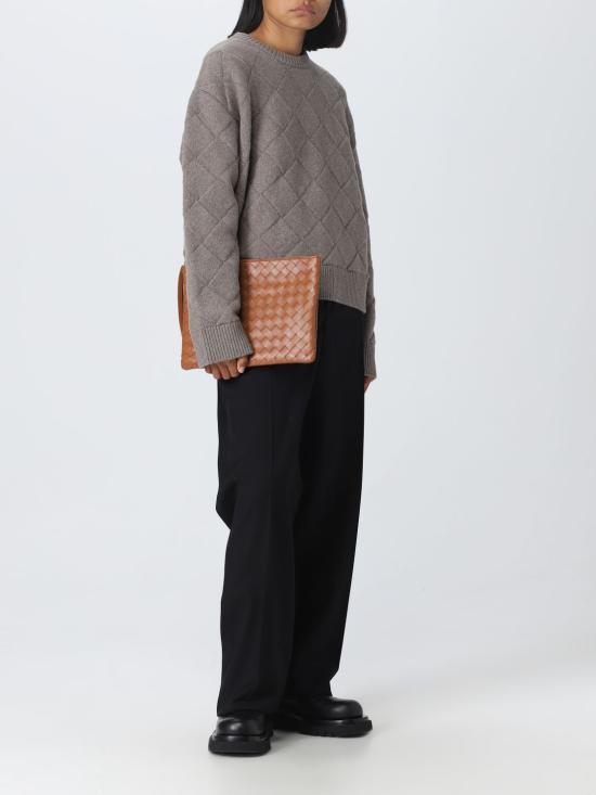 25FW 보테가베네타 스웨터 753728V36Y0 1540 Dove Grey - BOTTEGA VENETA