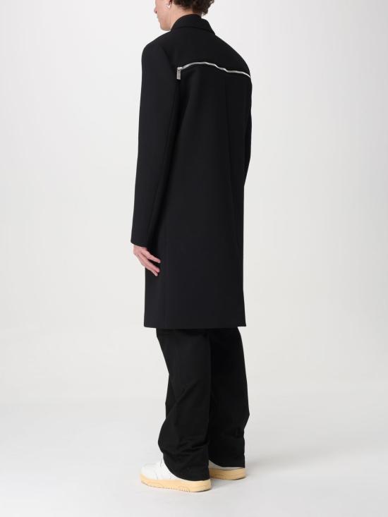 25FW 오프화이트 코트 OMER082F23FAB001 1010 Black - OFF WHITE