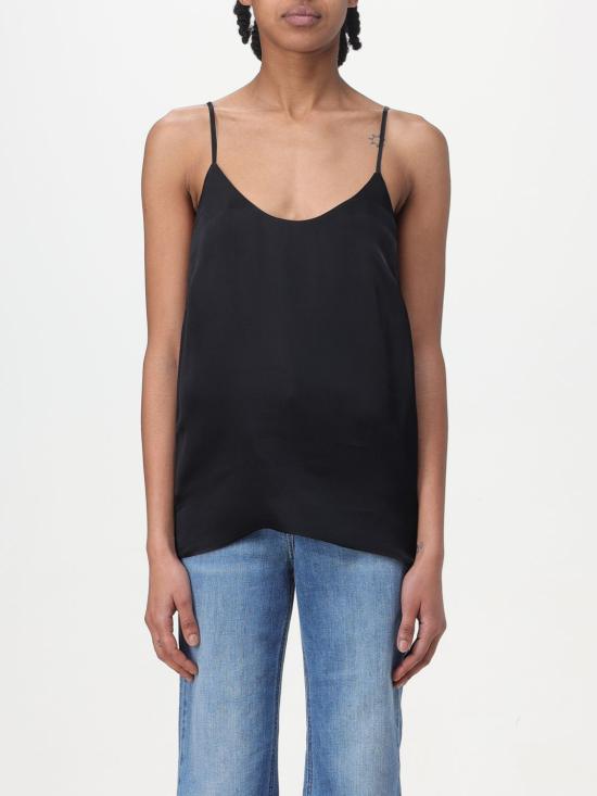 25FW 트윈세트 민소매 티셔츠 241TT2163 00006 Black