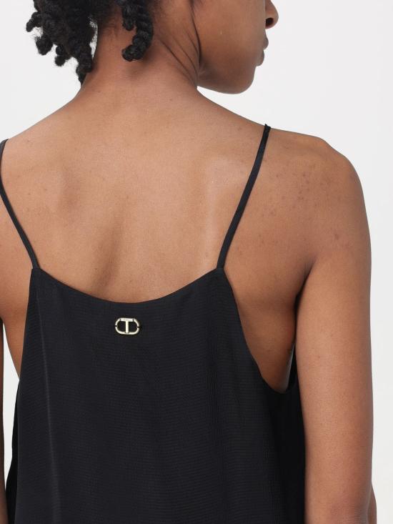 25FW 트윈세트 민소매 티셔츠 241TT2163 00006 Black - TWINSET