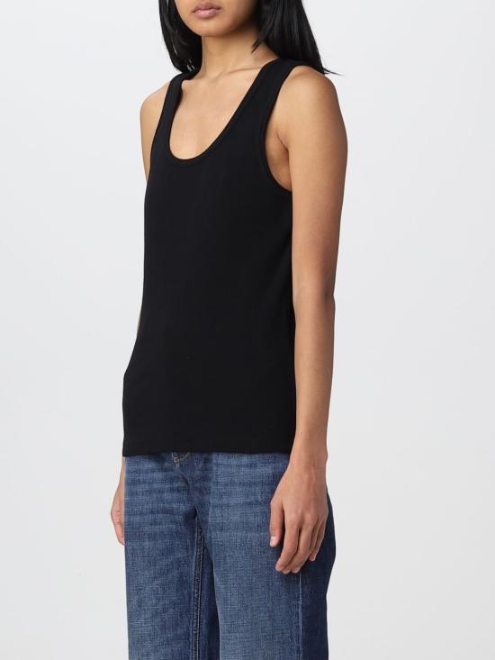  보테가베네타 민소매 티셔츠 715043V2I50 1000 Black - BOTTEGA VENETA