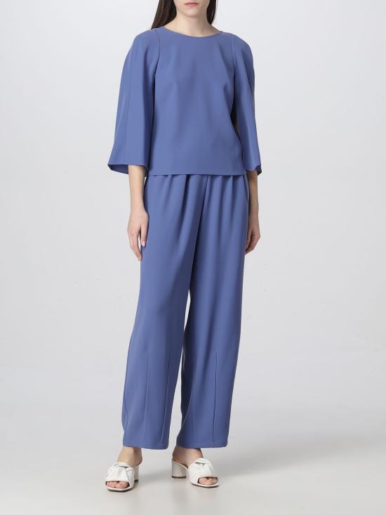  엠포리오 아르마니 블라우스 D4NK1D2NWAZ 901 Gnawed Blue - EMPORIO ARMANI