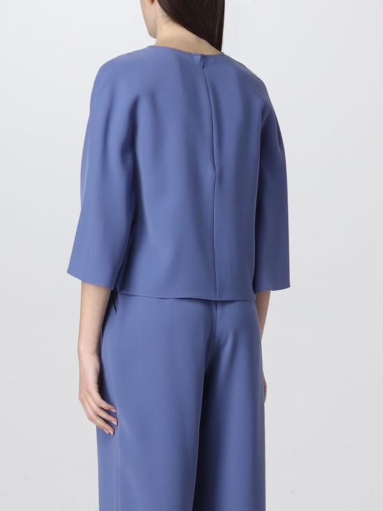  엠포리오 아르마니 블라우스 D4NK1D2NWAZ 901 Gnawed Blue - EMPORIO ARMANI