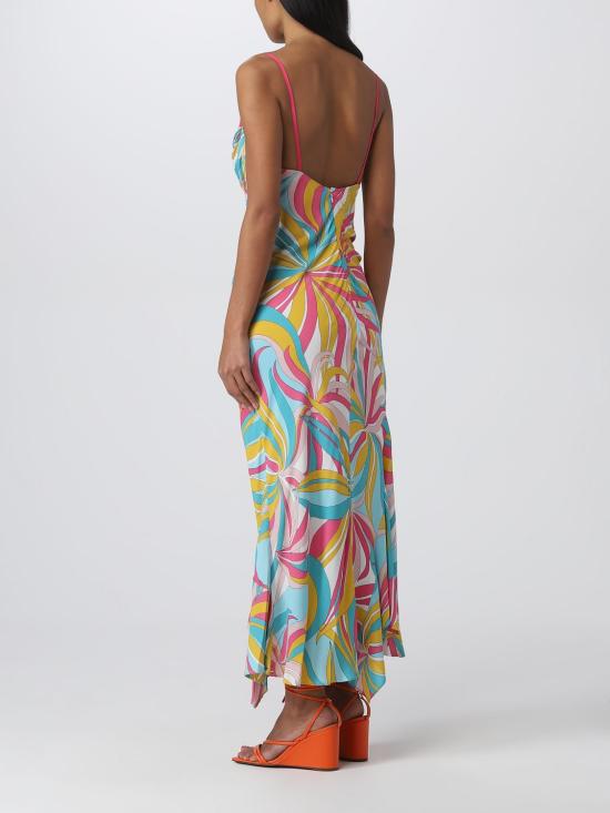  핑코 롱 원피스 100099A0H4 SH7 Multicolor - PINKO