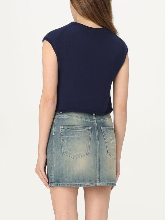  겐조 민소매 티셔츠 FE52PU4683BM 77 Blue - KENZO