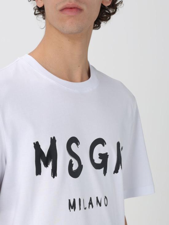 25FW 엠에스지엠 반팔 티셔츠 2000MM510200002 01 White - MSGM