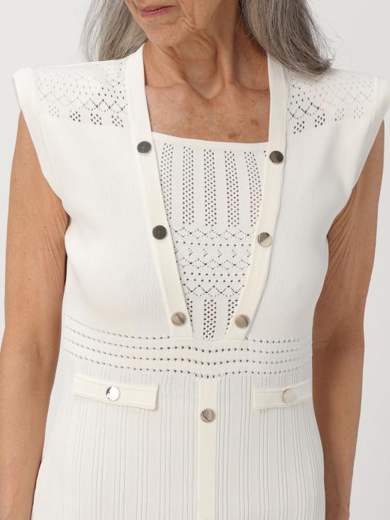  리우조 미디 원피스 MA4056MS52N 10701 White - LIU JO