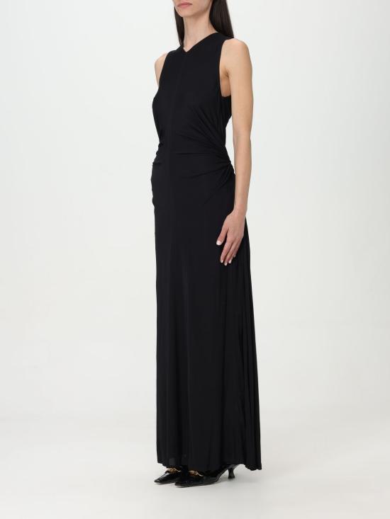 25FW 보테가베네타 롱 원피스 772479VKUQ0 1000 Black - BOTTEGA VENETA