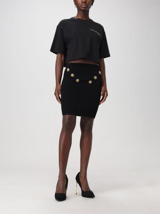 25FW 발망 숏 스커트 CF1LB004KF53 0PA Black - BALMAIN