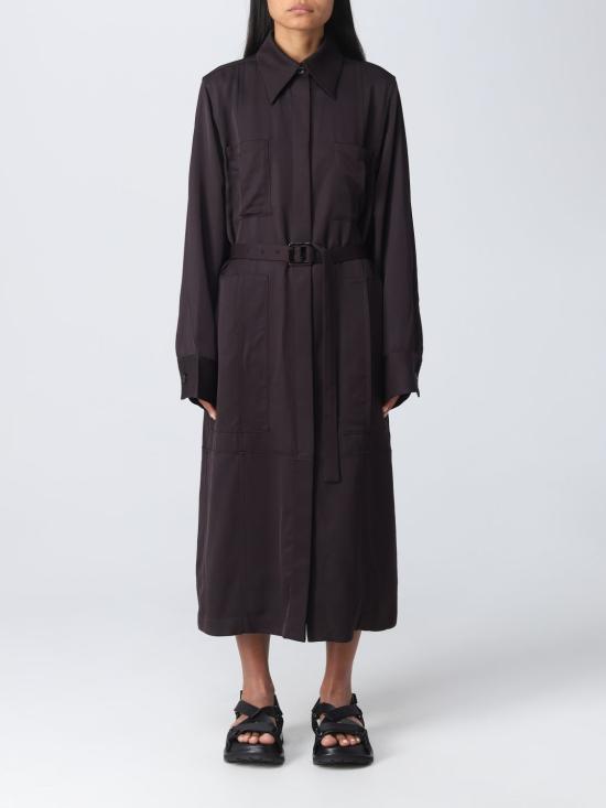 25FW 질샌더 코트 J02AA0113J65090 202 Brown