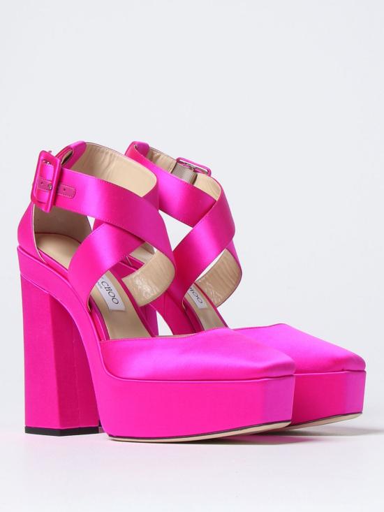 25FW 지미추 힐/펌프스 GIAN140SAT Fuchsia - JIMMY CHOO