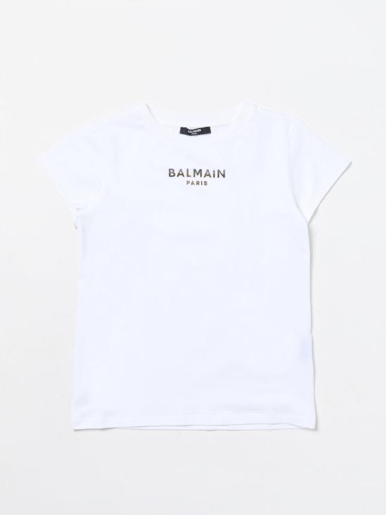 25FW [키즈] 발망 티셔츠 BU8A01Z1884 100 White