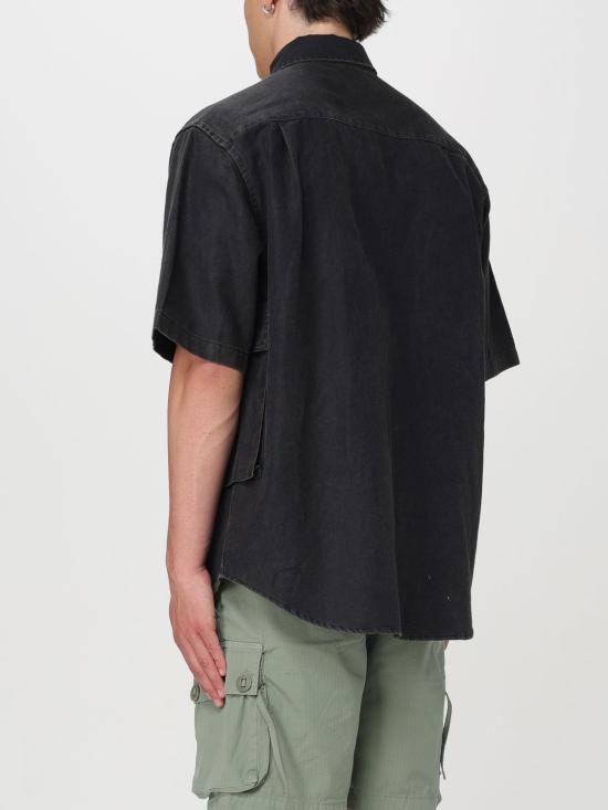  우드우드 반팔 셔츠 123453021201 9998 Black - WOOD WOOD