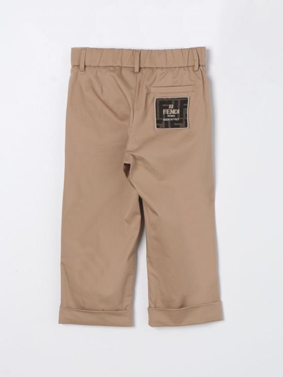 25FW [키즈] 펜디 스트레이트 팬츠 JMF458ADEH F1F4G Brown - FENDI