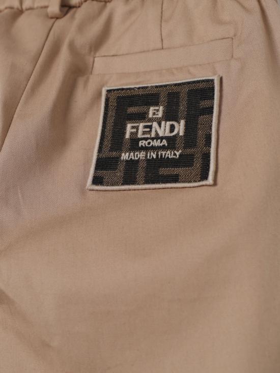 25FW [키즈] 펜디 스트레이트 팬츠 JMF458ADEH F1F4G Brown - FENDI