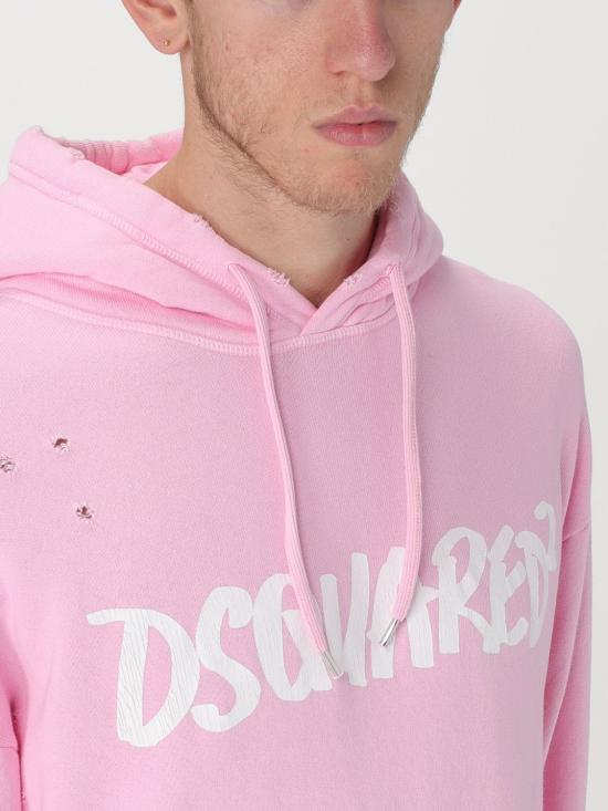  디스퀘어드2 후드 티셔츠 S71GU0608S25140 242 Pink - DSQUARED2