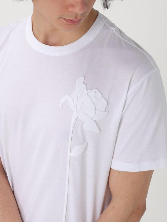 25FW 발렌티노 가라바니 반팔 티셔츠 4V0MG01FA22 0BO White - VALENTINO GARAVANI