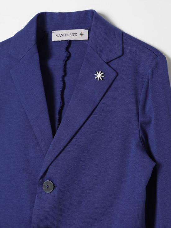25FW [키즈] 마뉴엘리츠 캐주얼 자켓 MR2637 INDACO Blue 1 - MANUEL RITZ