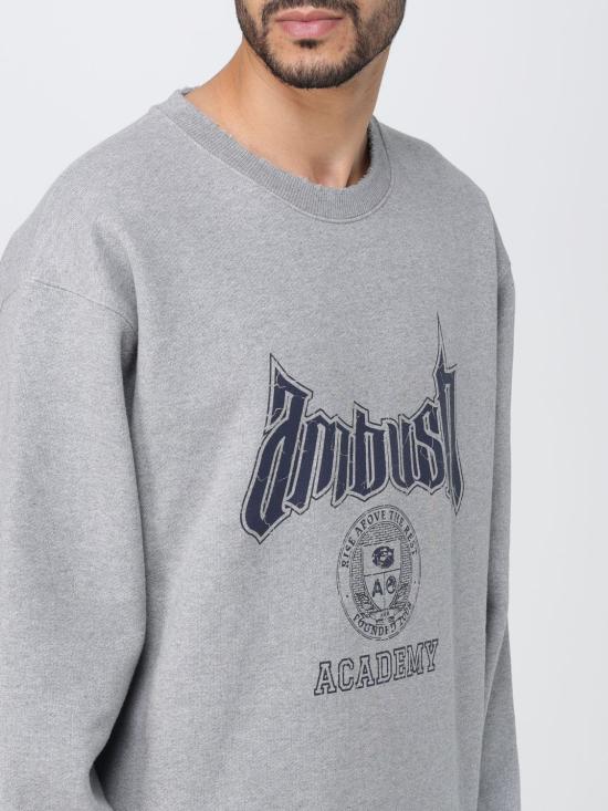 25FW 엠부시 긴팔 티셔츠 BMBA034F23FLE001 0546 Grey - AMBUSH
