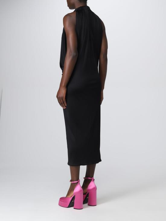 25FW 베르사체 롱 원피스 10100031A00572 1B000 Black - VERSACE