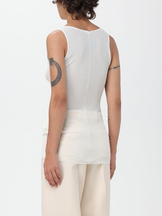  아미 민소매 티셔츠 FTK101JE0022 185 White - AMI