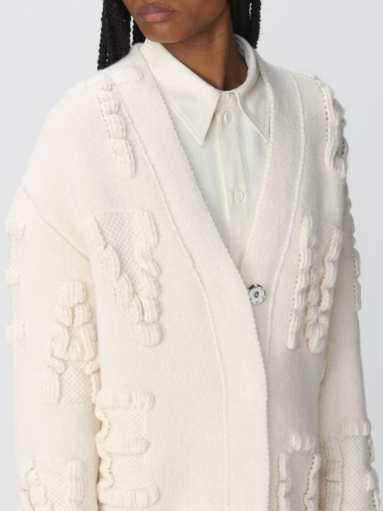  보테가베네타 가디건 708455V26T0 2945 Yellow Cream - BOTTEGA VENETA