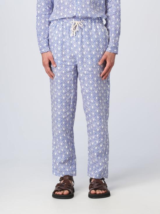  페닌슐라 스트레이트 팬츠 GALLIPOLI PANTALACCIO LINO 11 Gnawed Blue