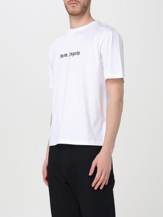 25FW 팜앤젤스 반팔 티셔츠 PMAA089S24JER002 0110 White - PALM ANGELS